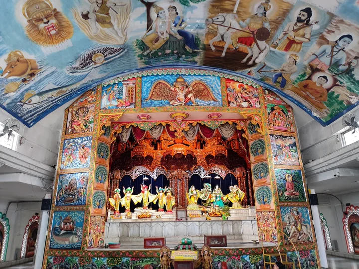 Trisrota Sri Sri Aparna Shakti Peeth temple at the sacred river confluence